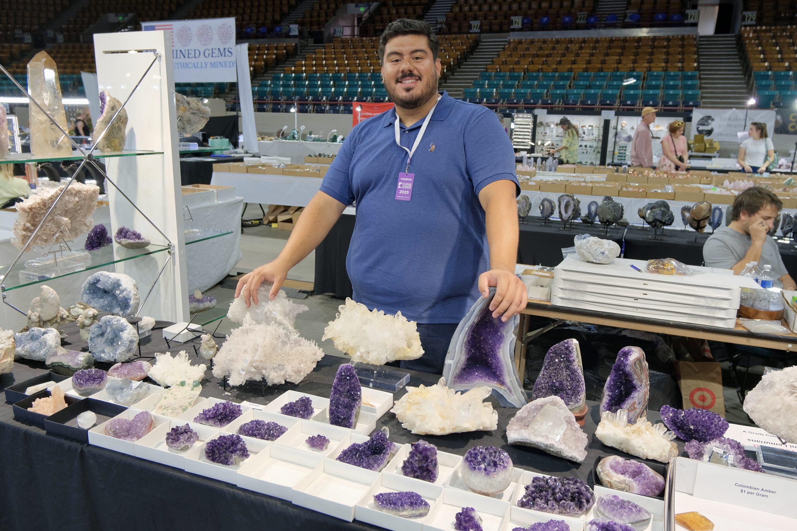 Denver coliseum minerals fossils jewelry gems show